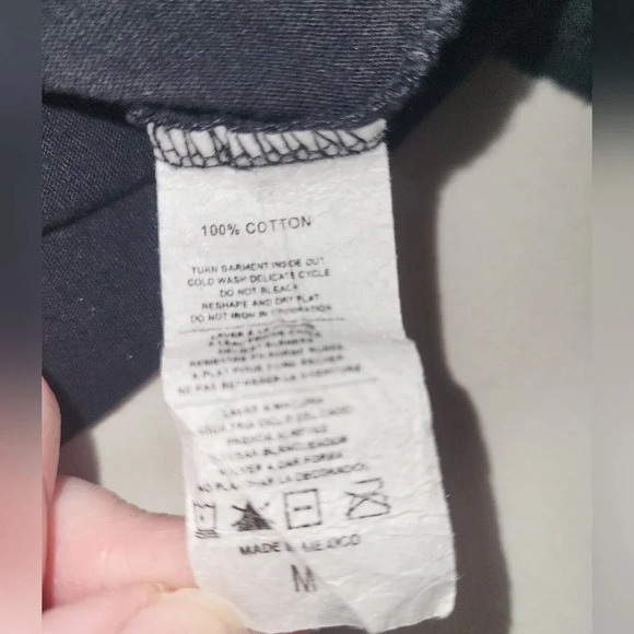 Harley-Davidson Black Gray Lace Wings Silver Glitter Size Medium Cherokee NC - Picture 6 of 9